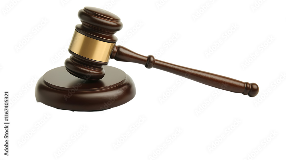 A wooden gavel resting on its base, symbolizing justice and legal authority. A wooden gavel resting on its base, symbolizing justice and legal authority.