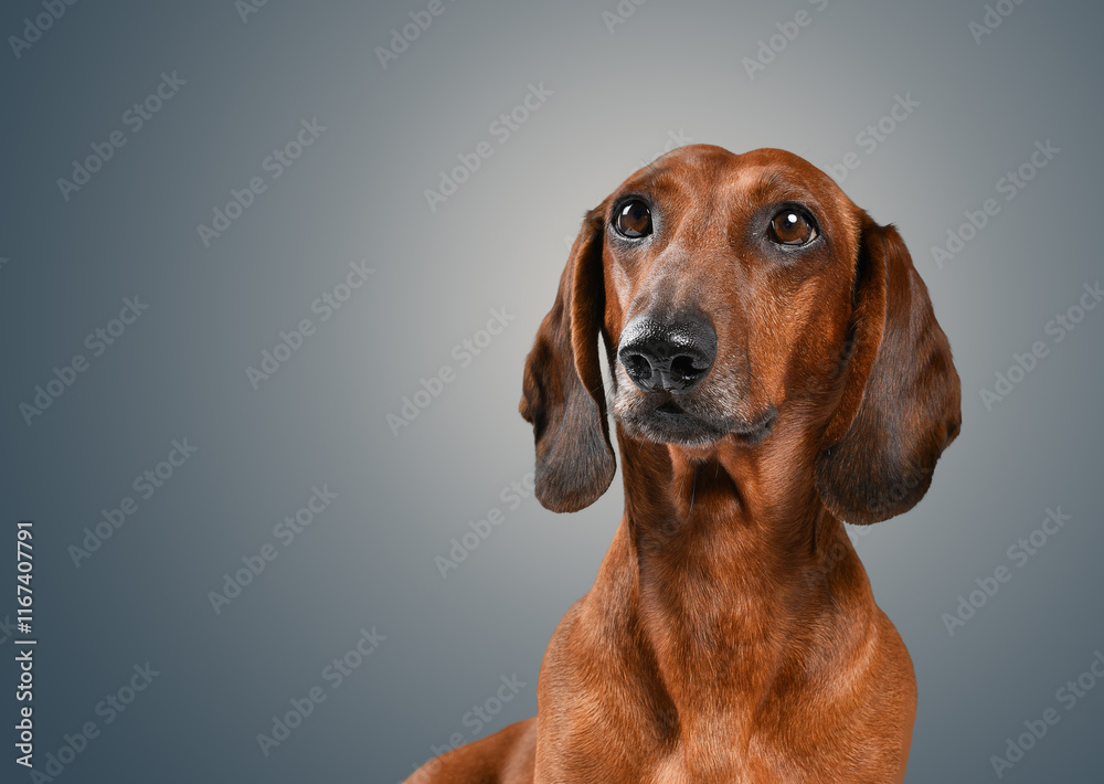 portrait of a dachshund portrait of a dachshund