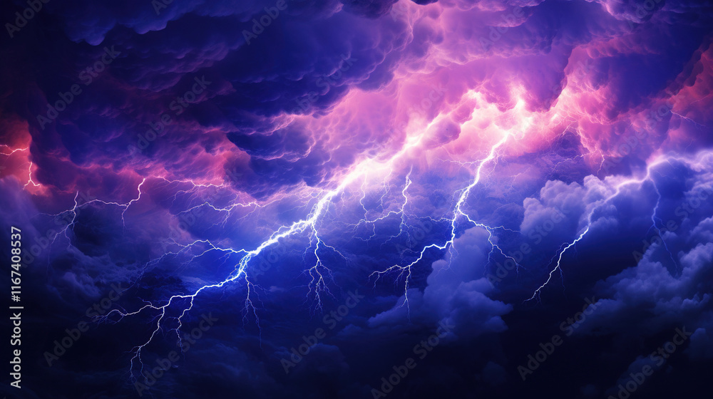 Awe-Inspiring Stormy Sky with Lightning Awe-Inspiring Stormy Sky with Lightning