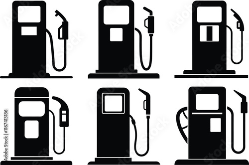 Gasoline pump gas station icon vector design symbol illustration
