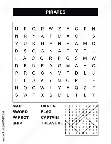 word search Pirates