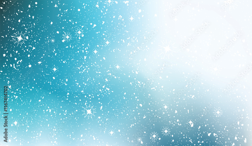 A serene winter scene with snowflakes and a gradient blue background, perfect for seasonal designs. Ideal for holiday, abstract, and nature themes A serene winter scene with snowflakes and a gradient blue background, perfect for seasonal designs. Ideal for holiday, abstract, and nature themes