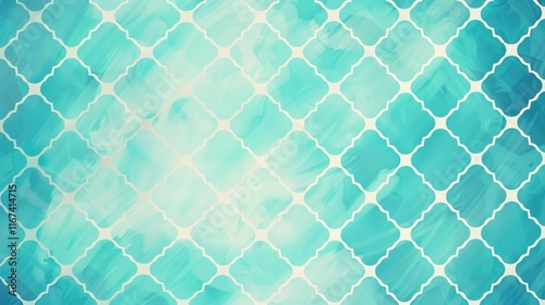 Turquoise seamless pattern wallpaper