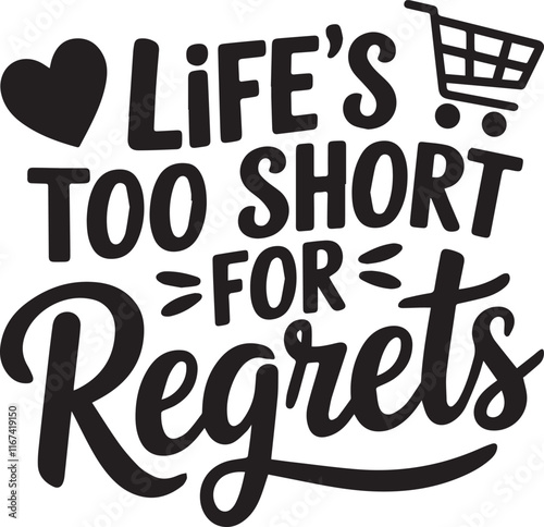 a text life too shirt for regrets"victor silhouette 