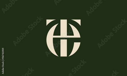 et or te monogram logo design
