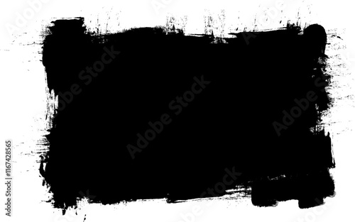 black banner brush painting artistic abstract background grunge style photo