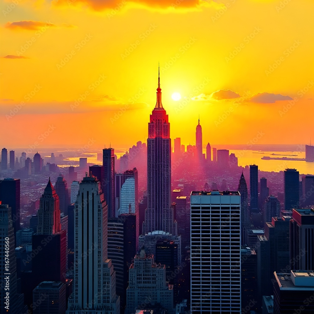 Fototapeta premium city skyline