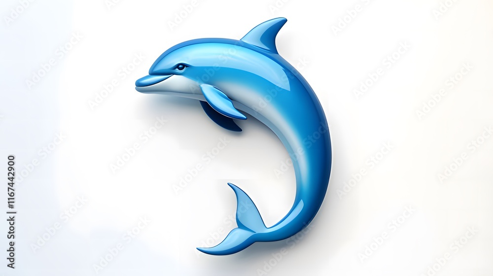 A stylized blue dolphin illustration, showcasing its sleek form and playful nature. A stylized blue dolphin illustration, showcasing its sleek form and playful nature.