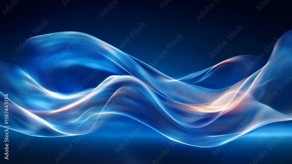 Abstract Flowing Waves Background Design Abstract Flowing Waves Background Design