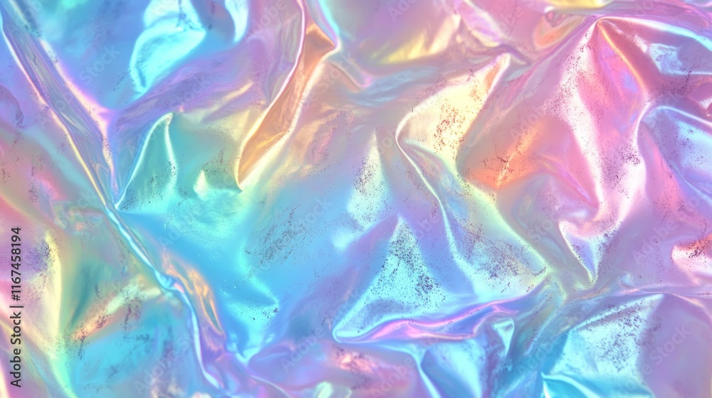 Fototapeta premium Abstract iridescent fabric texture