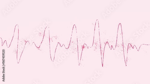 heart beat cardiogram video