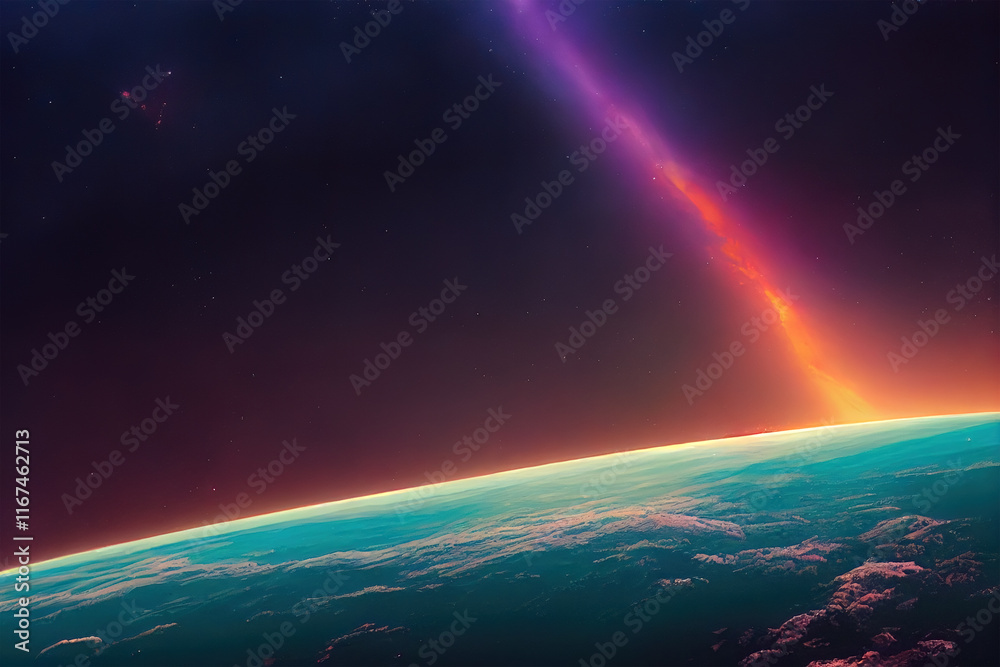 Fototapeta premium Awe-Inspiring Earth View from Space