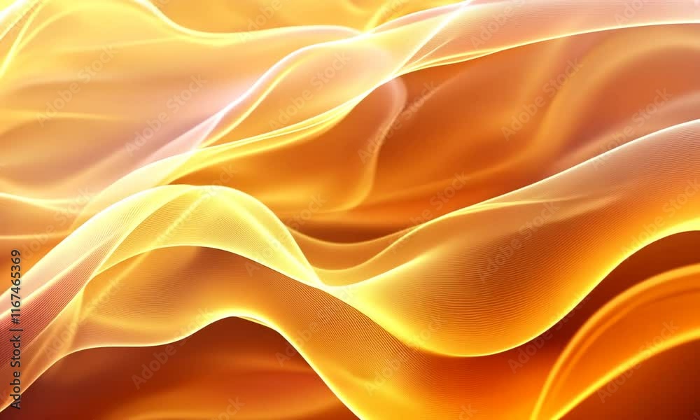 Abstract Golden Waves: Luminous Fabric Texture Abstract Golden Waves: Luminous Fabric Texture