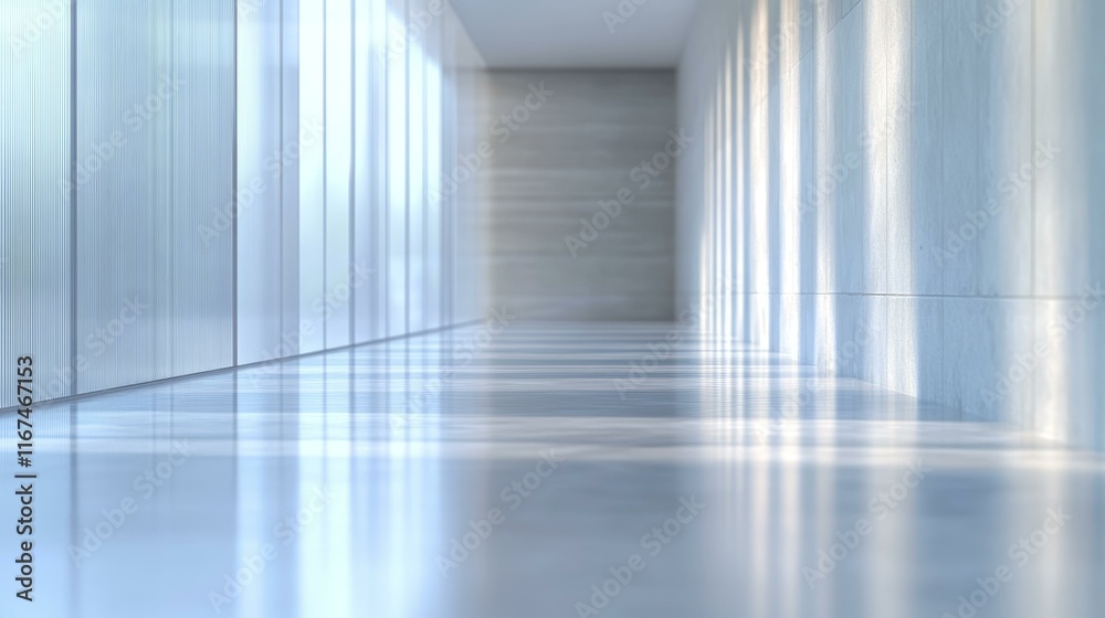 Fototapeta premium Modern Minimalist Corridor Interior Design