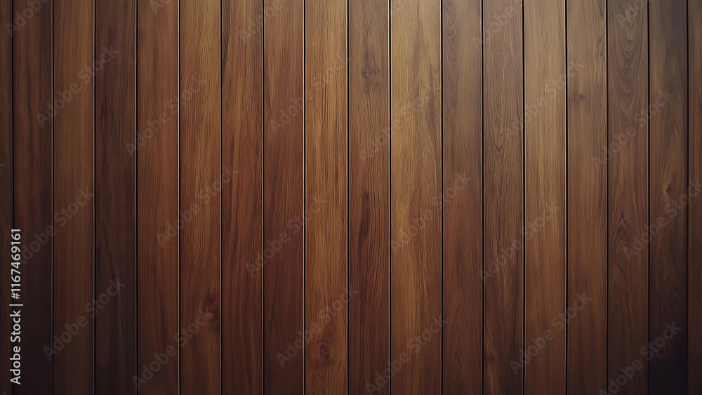 Naklejka premium ウッド 木材 背景｜ background image of a wooden texture wallpaper with straight vertical patterns. Generative AI