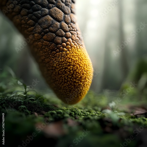 Detailed rendering of an animal s pheromone laced scent glands and the complex layered chemical compounds in its glandular secretions showcasing the tactile of the slick