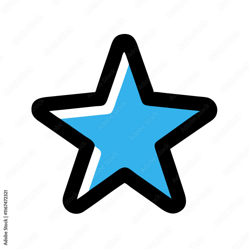 Blue Star Icon Design