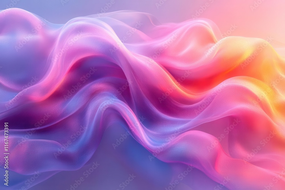 Fototapeta premium vibrant abstract background featuring swirling pastel colors blending seamlessly into one another creating a dreamy and ethereal wallpaper effect the composition radiates tranquility and creativity