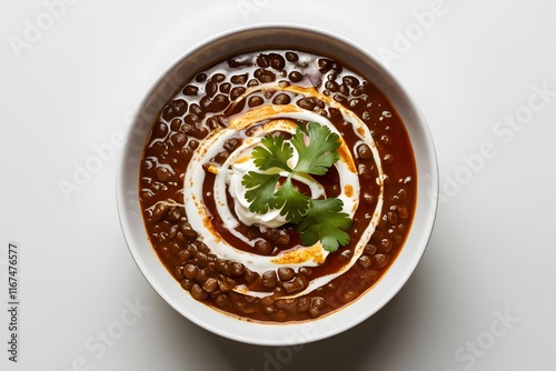 Creamy Dal Makhani Lentils with Spices and Cilantro
