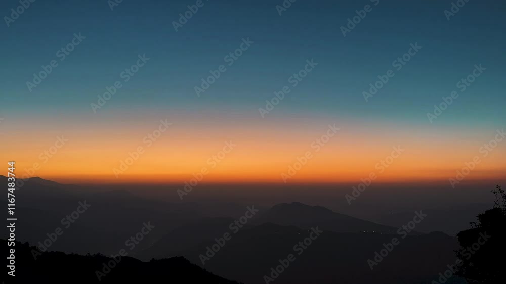 Landscape view of Sunrise over the mountain in Nepal. Landscape view of Sunrise over the mountain in Nepal.