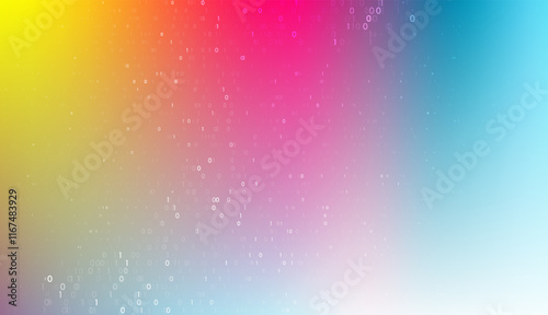Big data transfer concepts in internet. Abstract virtual stream. Flowing digital code. Storage cloud structure. Graphic concept for your design.