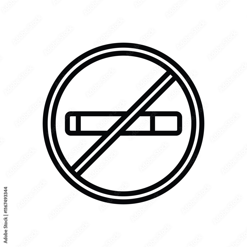 no smoking icon vector design in trendy style no smoking icon vector design in trendy style