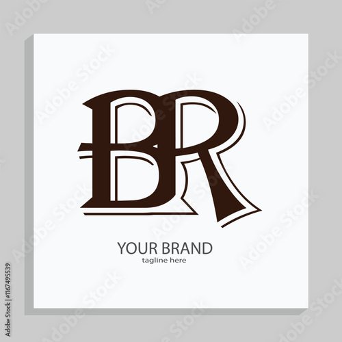 BR letter mark and branding logo design with a leaf. And your best choice.