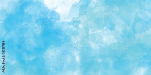 Splash acrylic colorful blue grunge texture background, grunge blue background texture with grainy smoke effect, abstract blue watercolor painting textured on black grunge paper.