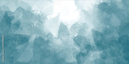 Splash acrylic colorful blue grunge texture background, grunge blue background texture with grainy smoke effect, abstract blue watercolor painting textured on black grunge paper.