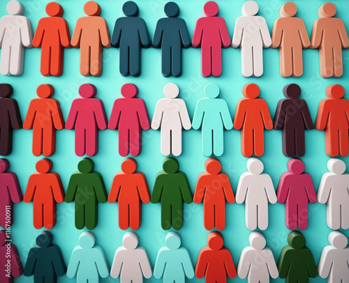 group of people figures. Equality and diversity concept