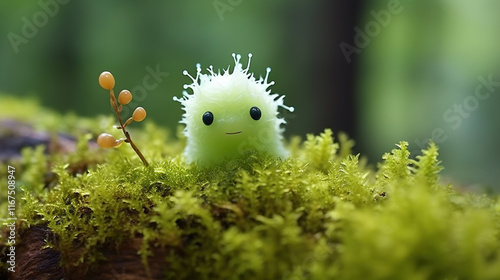 Adorable Creature in Mossy Forest photo