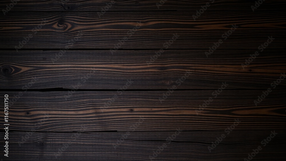 Fototapeta premium Dark Brown Wooden Planks Background Texture