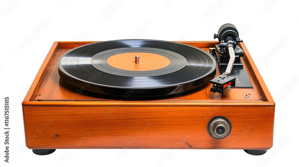 Retro Wooden Vinyl Record Player for Nostalgic Music Listening Retro Wooden Vinyl Record Player for Nostalgic Music Listening