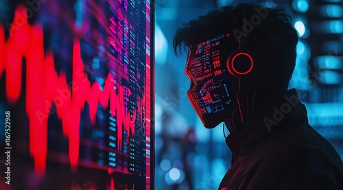 A Stock Market Graph with Red and Blue Colors Digital Data

 photo