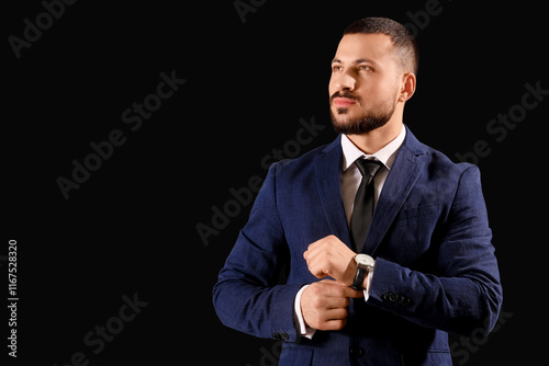 Young businessman with tie ...