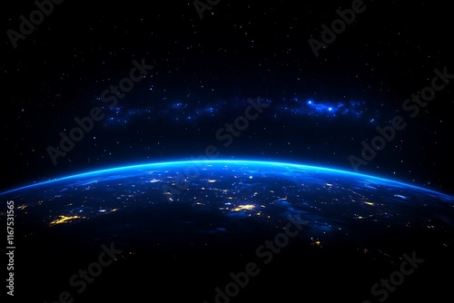 Glowing Earth at Night from Space1 photo