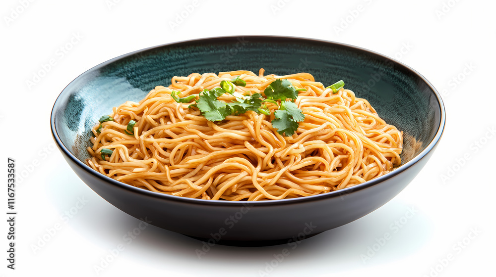 Deliciously of asian noodle dish with isolated on white background. Ashenwood. Illustration Deliciously of asian noodle dish with isolated on white background. Ashenwood. Illustration