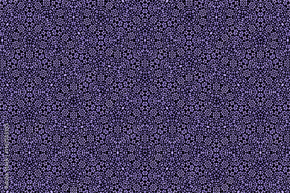 Fototapeta premium A pattern of intricate shapes in shades of purple and black, resembling floral or geometric designs, creates a visually complex texture.