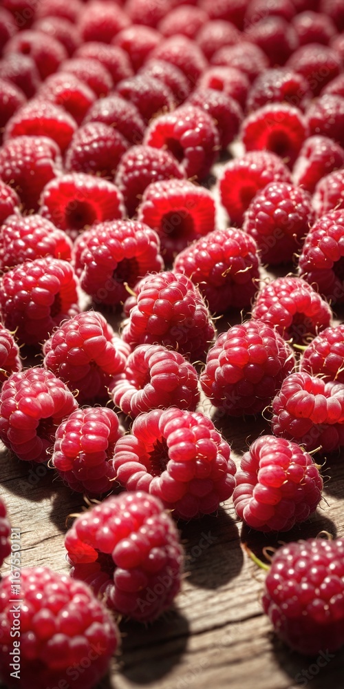 Fresh raspberry fruits on wooden background Fresh raspberry fruits on wooden background