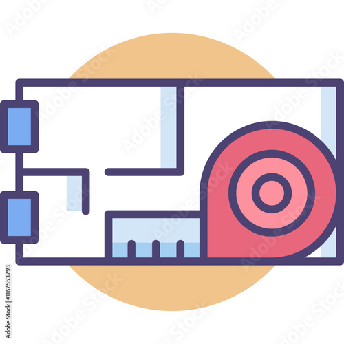 Engineering Physics constructions and tools colored icon pack