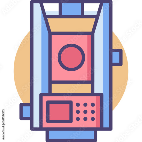 Engineering Physics constructions and tools colored icon pack