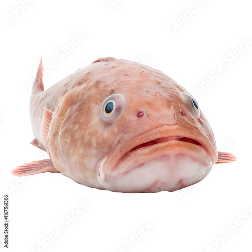 Blobfish – A deep-sea fish with a gelatinous body, isolated on transparent background..