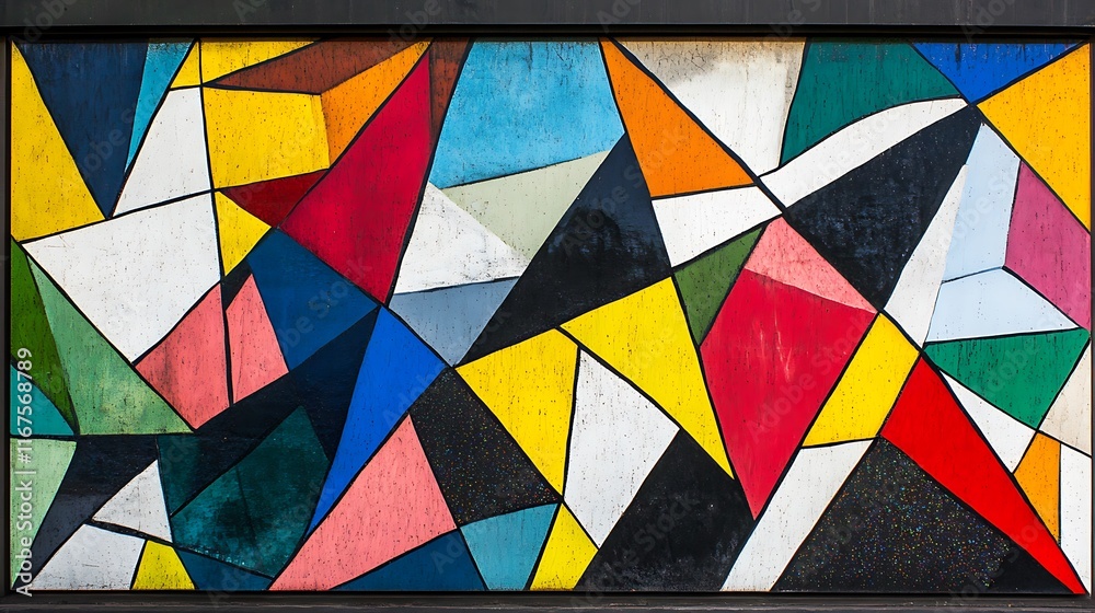 Fototapeta premium abstract shapes and lines intertwining in a complex pattern