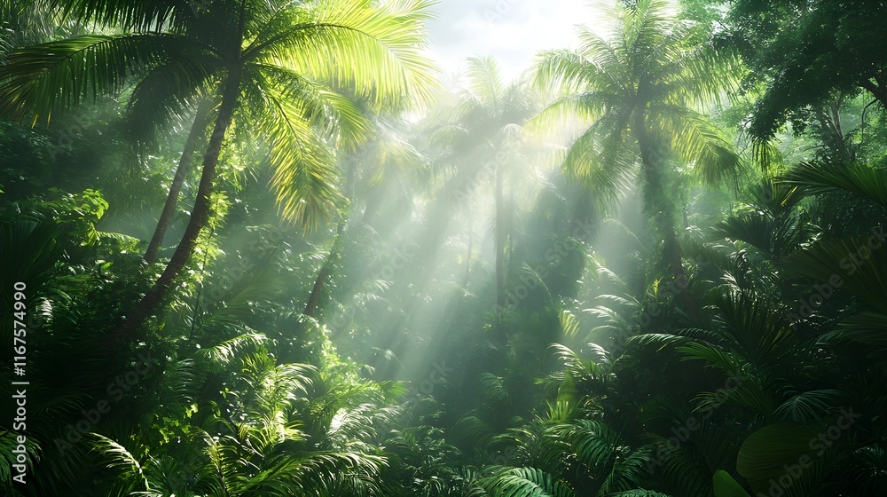 sun rays in the forest sun rays in the forest
