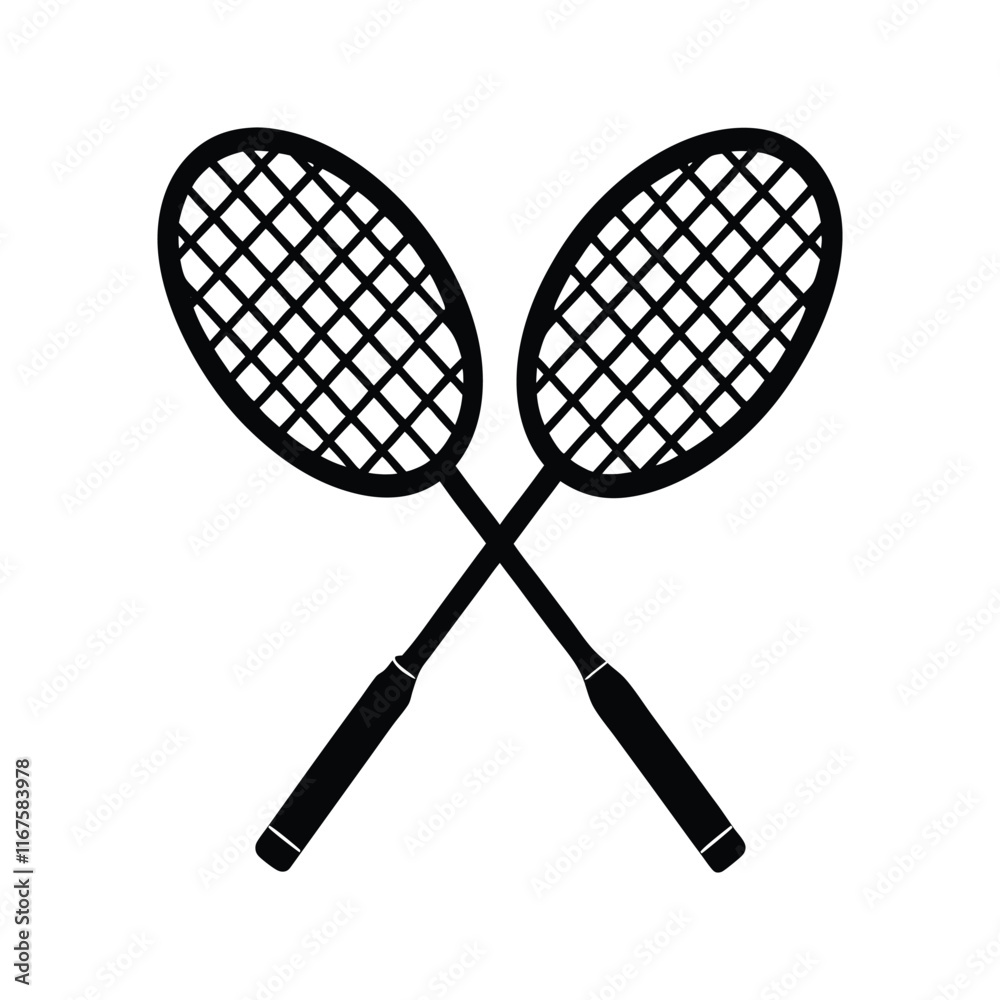 badminton racket isolated on white badminton racket isolated on white