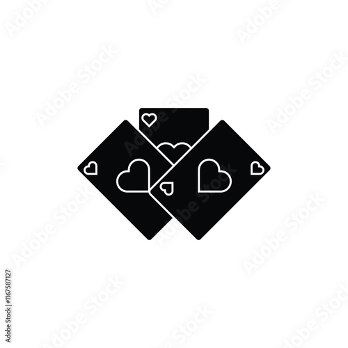 Classic Playing Card Icon for Game Design