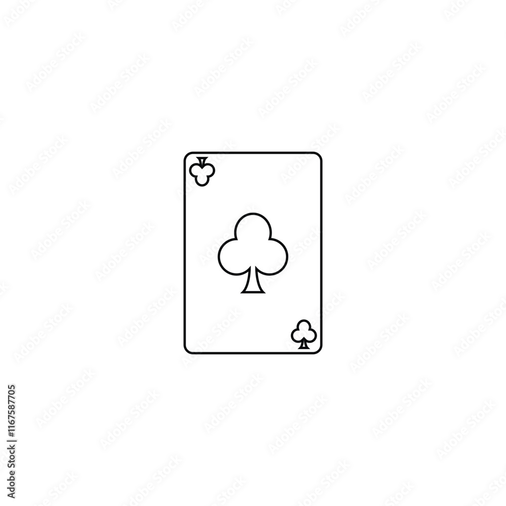 Classic Playing Card Icon for Game Design Classic Playing Card Icon for Game Design