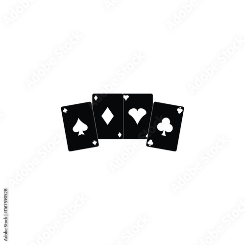Classic Playing Card Icon for Game Design