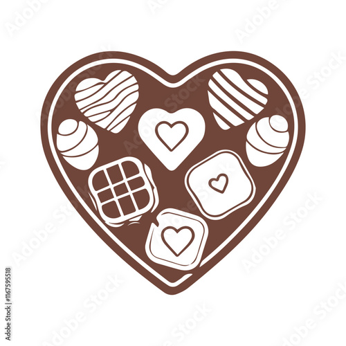 Chocolate day vector color illustration