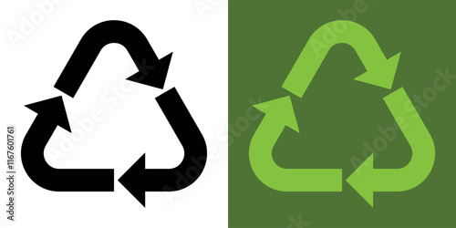 Recycling. Recycle icons. Recycling arrows. Recycling Symbol. Reuse, green environment and saving the planet. Ecology, environmentally friendly.